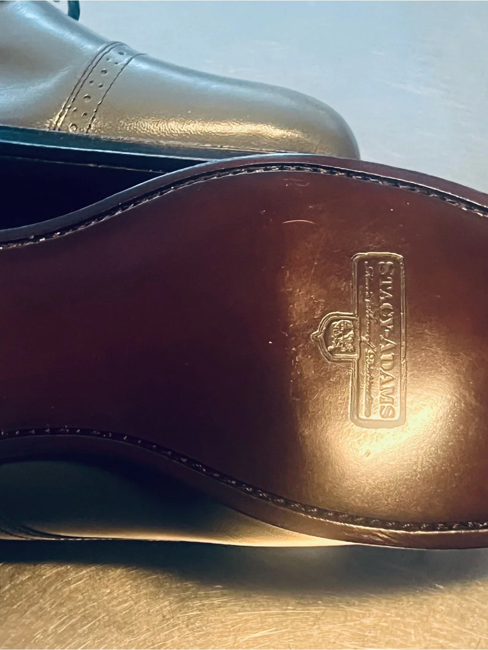 Stacy Adams Madison Cap-Toe Oxford Dress shoes Gray 12 EE wide